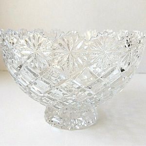 Crystal Glass Clear Brussels Round Bowl by CRYSTAL CLEAR INDUSTRIES (05990)